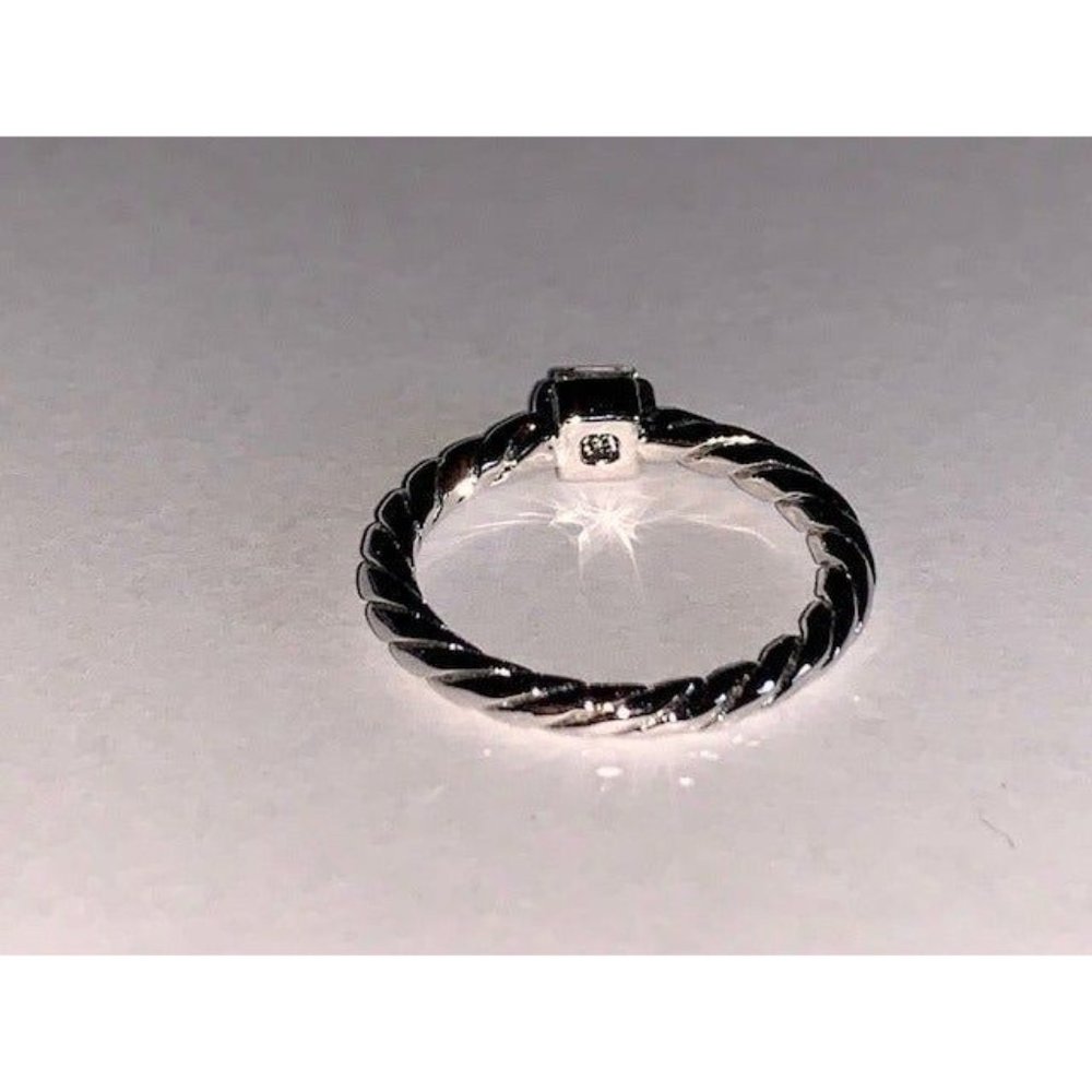 Silver tone ring size 5 - Picture 4 of 5